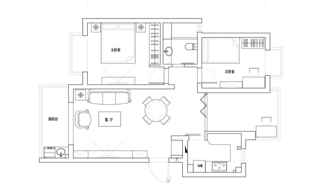 95欧式三房装修效果图,北欧风格装修案例效果图-美广网(图1)