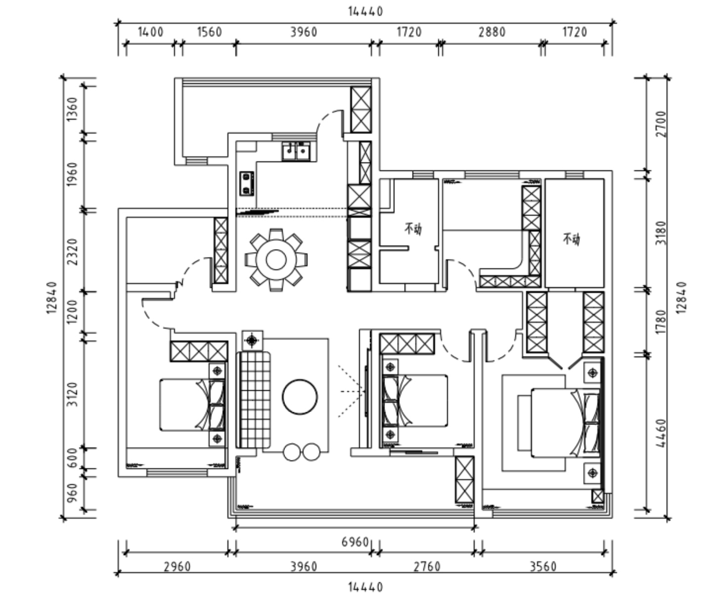 150现代大平层装修效果图,简约空间中的“岁月静好”装修案例效果图-美广网(图1)