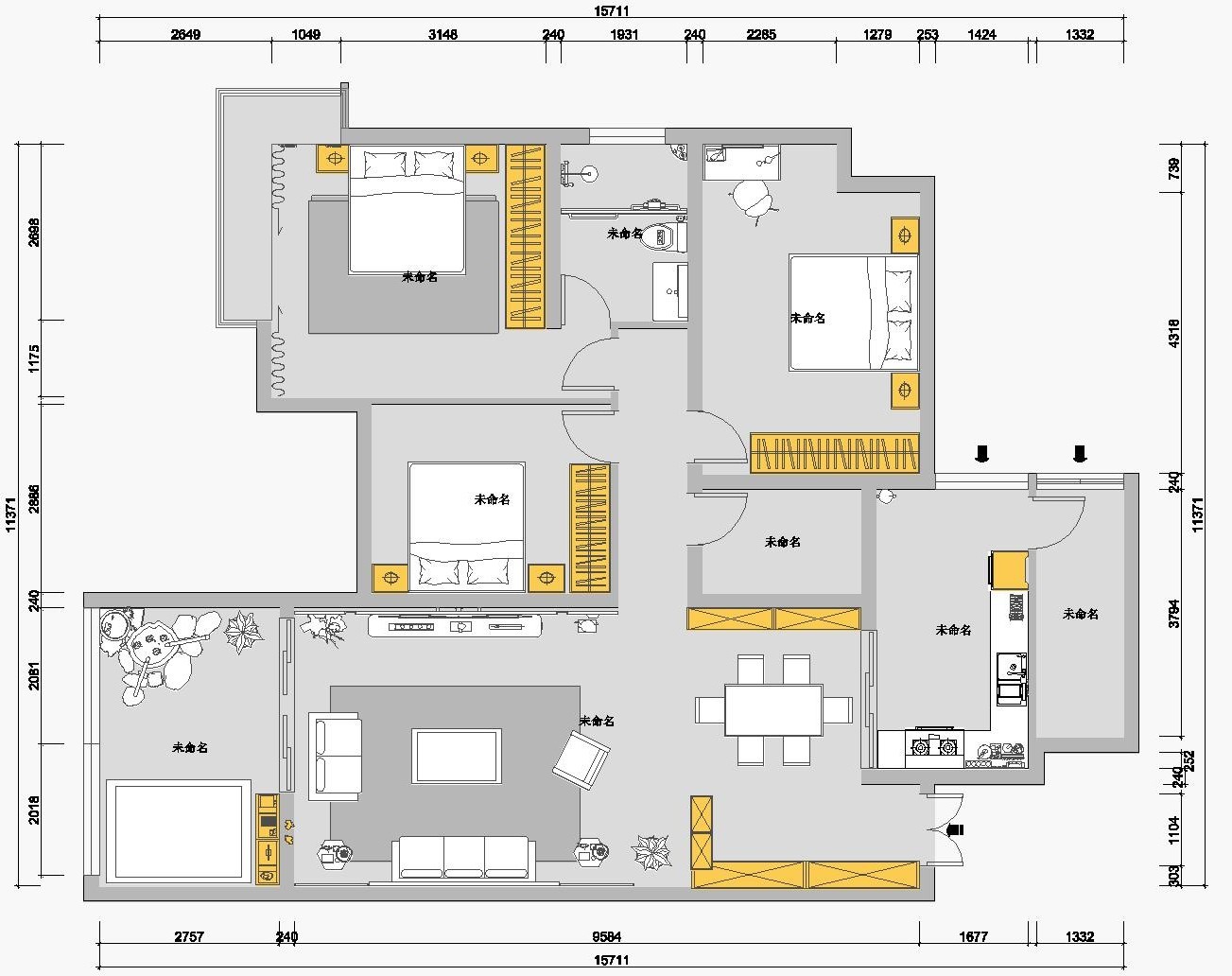 160中式四房装修效果图,翰墨飘香，东方雅居装修案例效果图-美广网