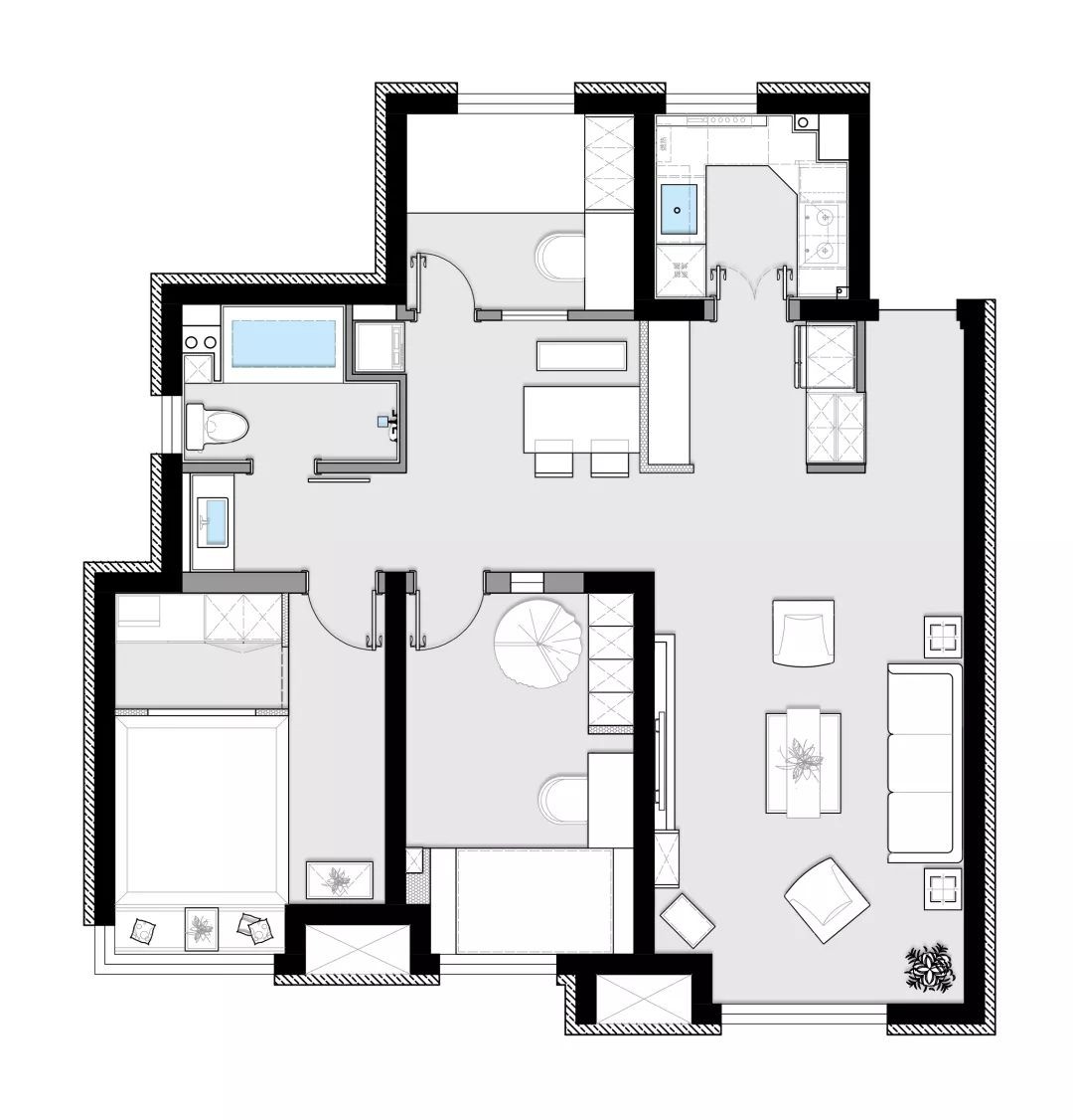 124日式三房装修效果图,温暖而治愈的气质美居装修案例效果图-美广网(图1)