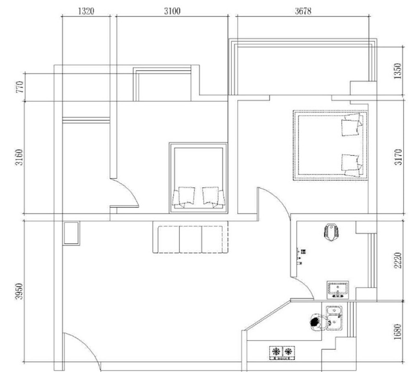 107现代三房装修效果图,现代三居，美好生活装修案例效果图-美广网(图1)