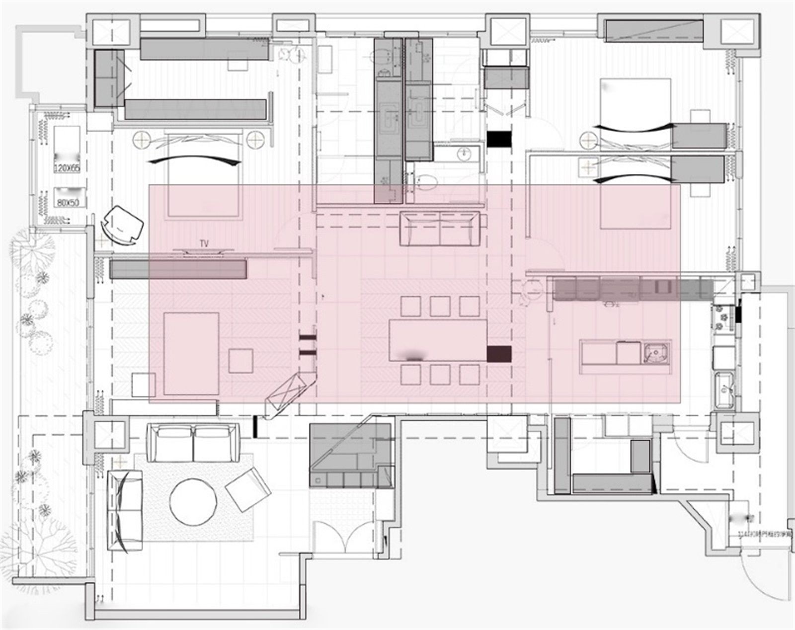 110现代三房装修效果图,简约时光 流淌幸福装修案例效果图-美广网(图1)