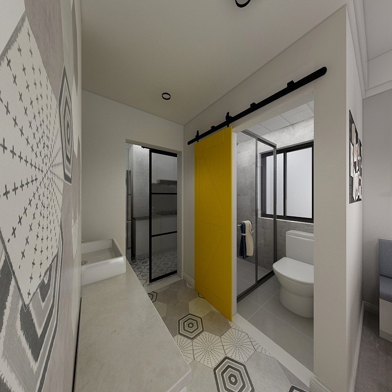 59现代两房装修效果图,59㎡的小空间和大舒适装修案例效果图-美广网(图11)