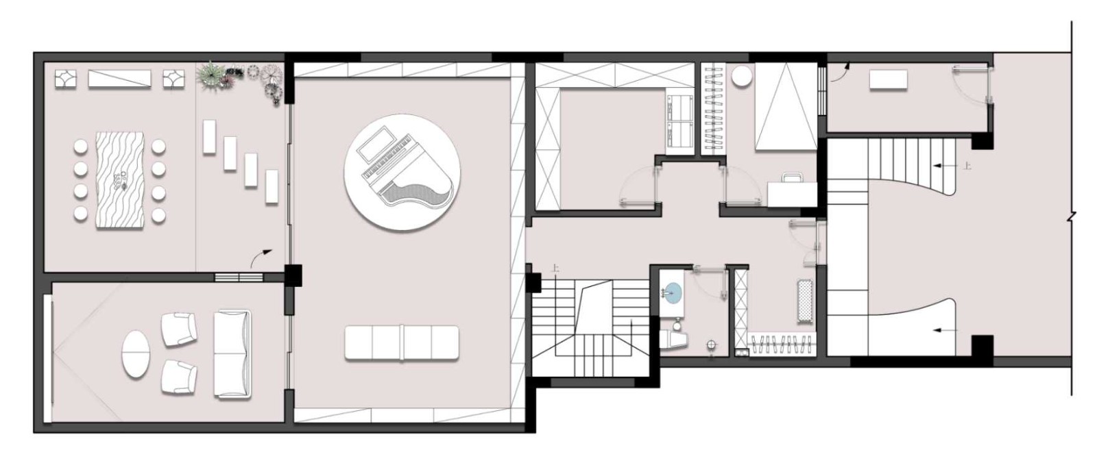 360现代别墅装修效果图,香林堤装修案例效果图-美广网(图1)