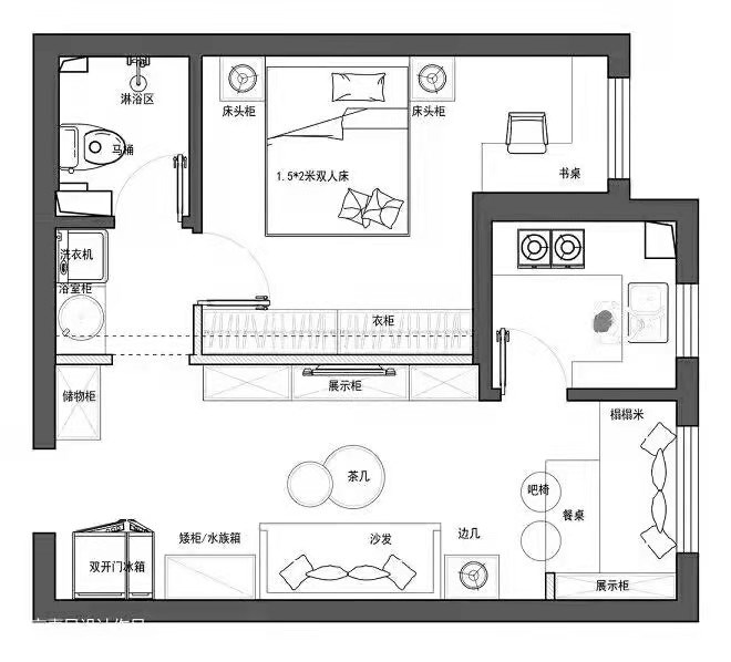 82日式两房装修效果图,日式风格装修案例效果图-美广网(图1)