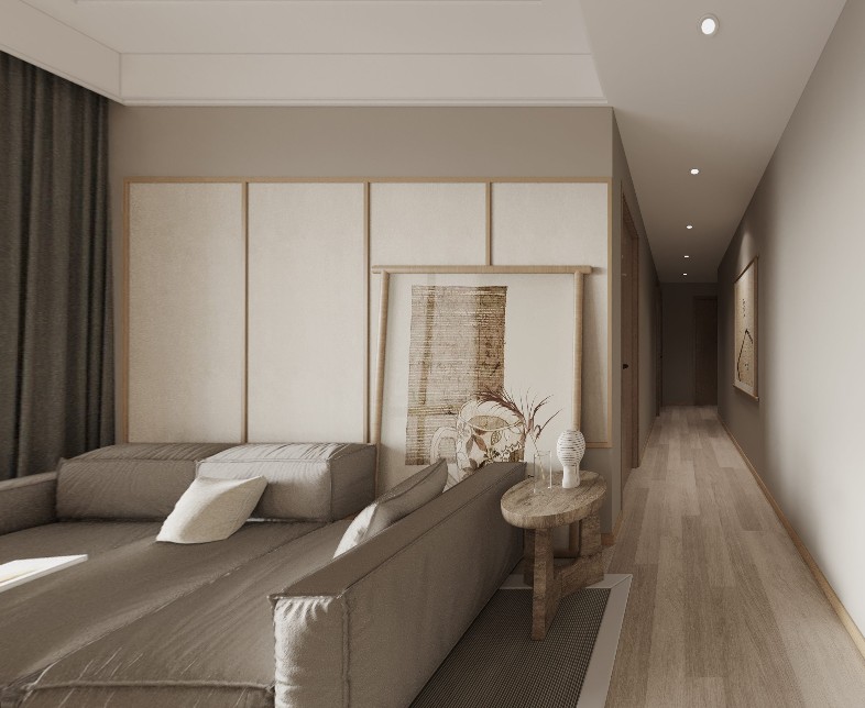 60现代小户型/一房装修效果图,60平米现代简约一居室装修案例效果图-美广网(图3)