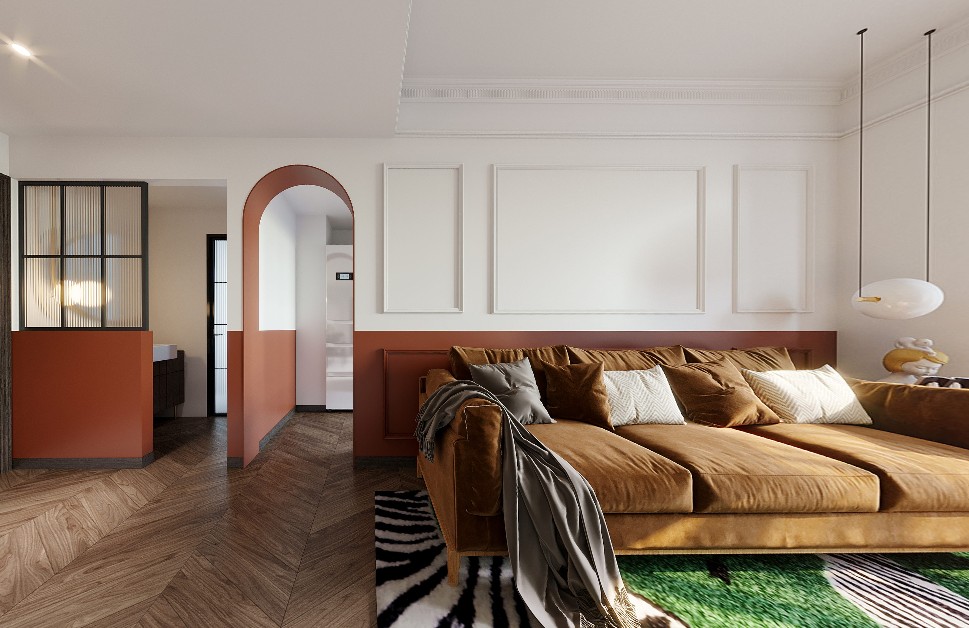 60现代小户型/一房装修效果图,60平米现代简约一居室装修案例效果图-美广网(图5)