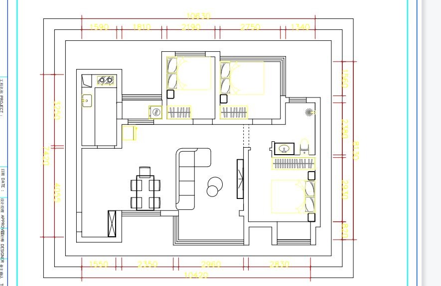 90现代三房装修效果图,北京小哥哥的现代风三居室装修案例效果图-美广网