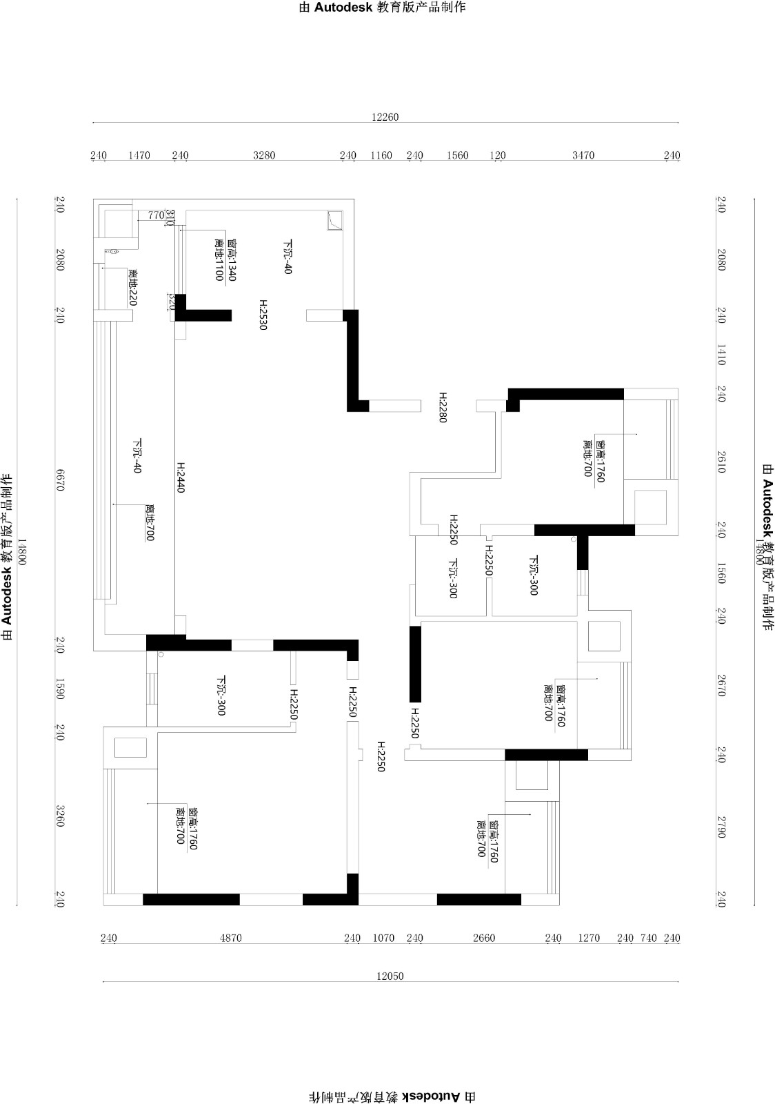 130现代四房装修效果图,龙湖春江天镜-现代暖色装修案例效果图-美广网(图1)