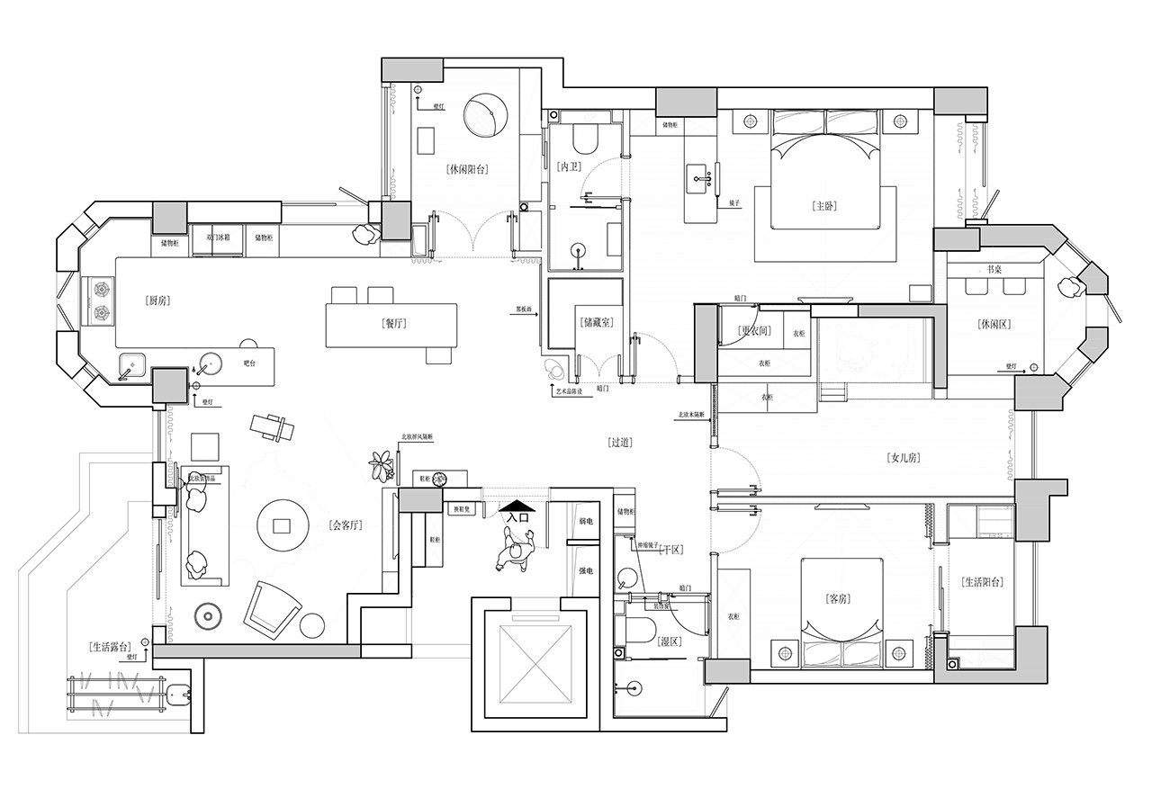178日式大平层装修效果图,日式、禅意、静心养居装修案例效果图-美广网(图1)