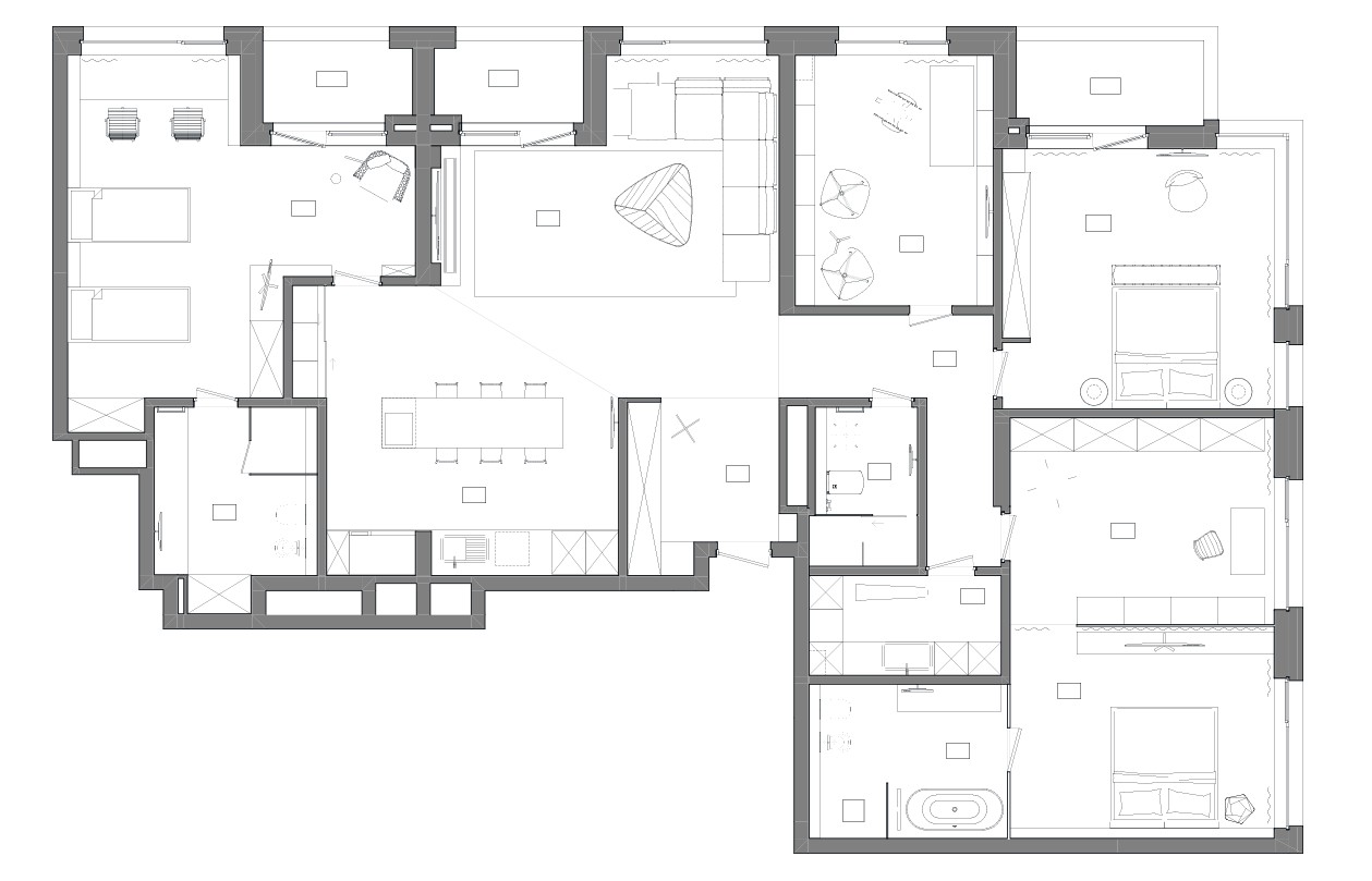 160日式三房装修效果图,城中喧嚣家里自然装修案例效果图-美广网(图1)