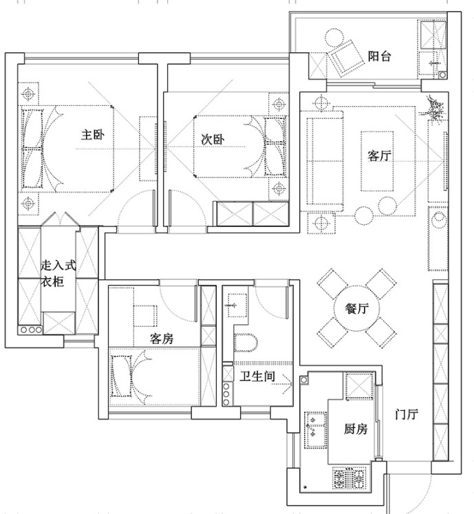 96欧式大平层装修效果图,结婚后的浪漫奢华在家里装修案例效果图-美广网(图1)