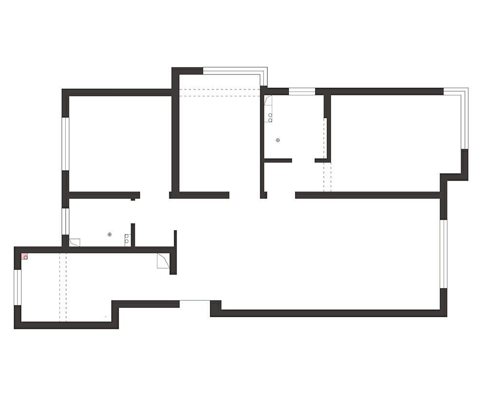 100现代三房装修效果图,极简装修案例效果图-美广网(图1)