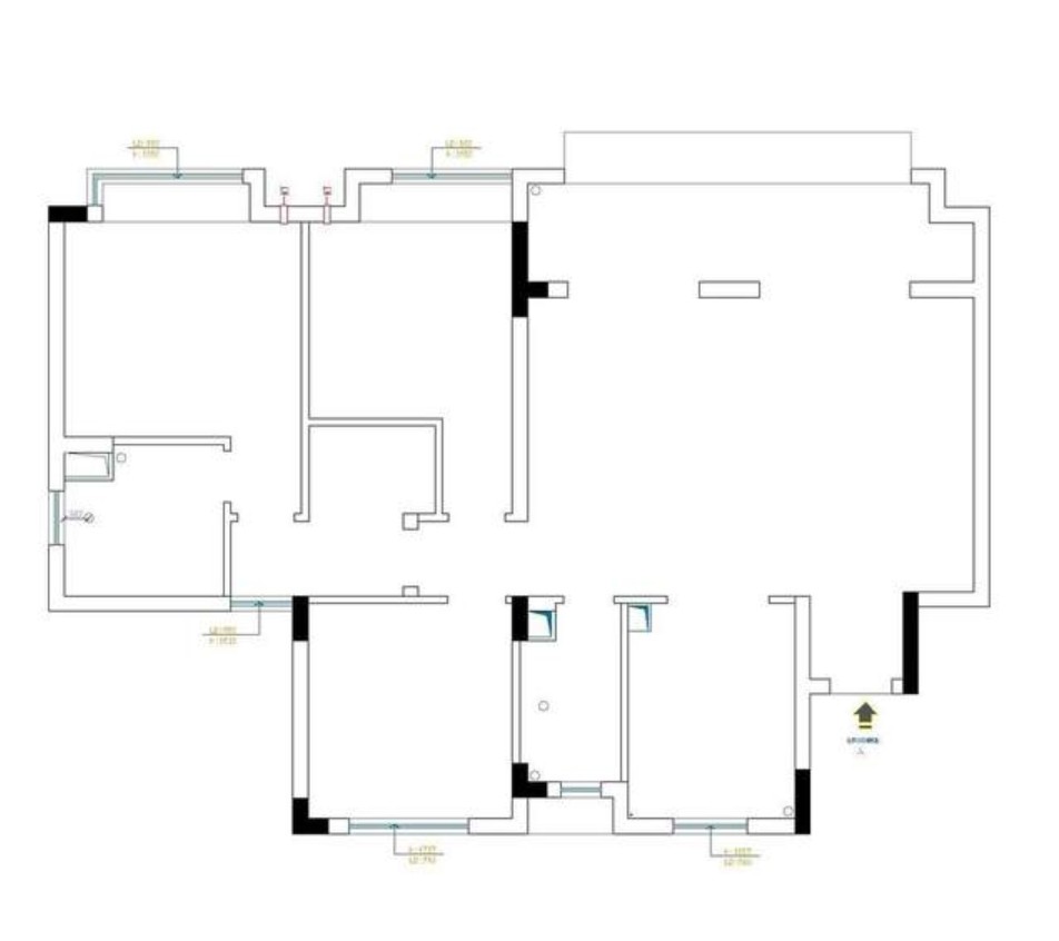 134现代三房装修效果图,134平米简约风装修案例效果图-美广网(图1)